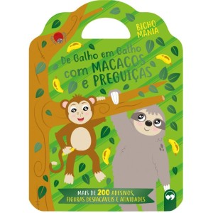 Livro Brinquedo Ilustrado Bicho Mania Macacos E Preguica-085983-75542