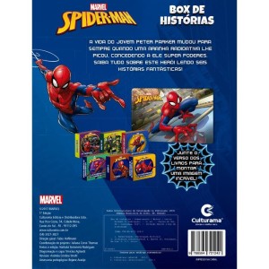 Livro Brinquedo Ilustrado Homem Aranha Box Historias C/6-092116-33544