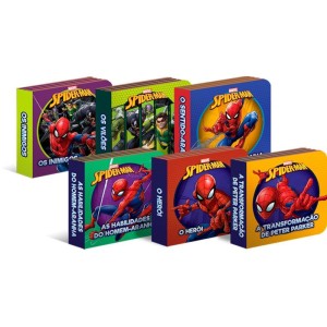 Livro Brinquedo Ilustrado Homem Aranha Box Historias C/6-092116-56112