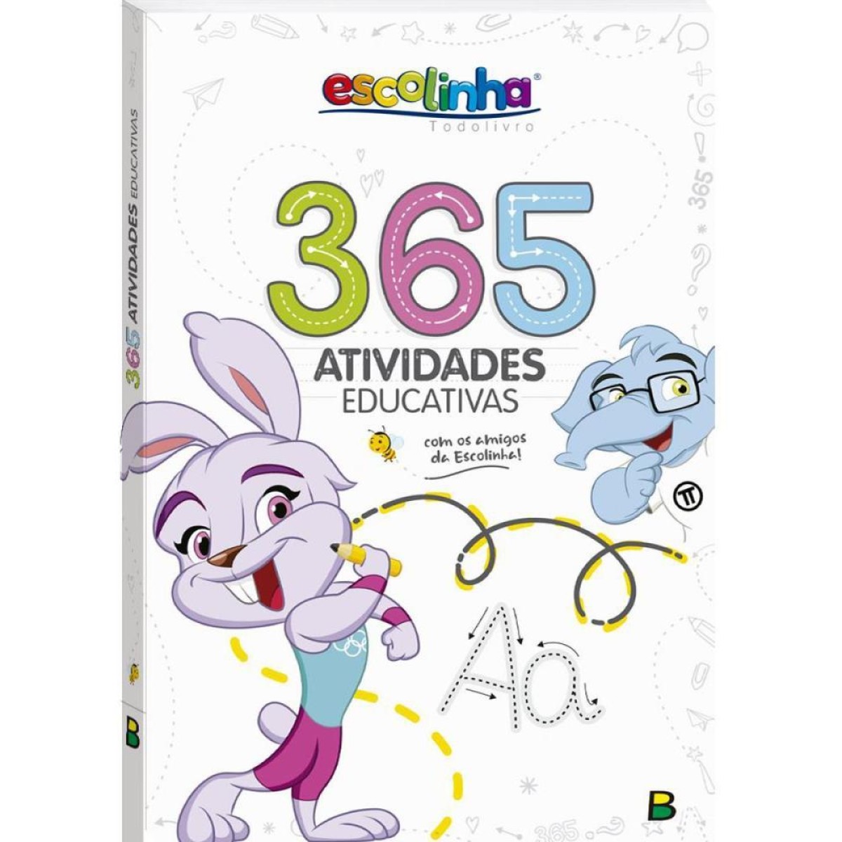 Livro Infantil Colorir 365 Escolinha Atividades 288pg-107754-27570