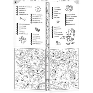 Livro Infantil Colorir Dinos Livro Tapete 16pag-107744-21991