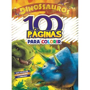 Livro Infantil Colorir Dinossauros 100pg.-098609-38286