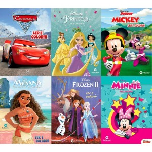 Livro Infantil Colorir Disney Ler E Colorir 8pgs (s)