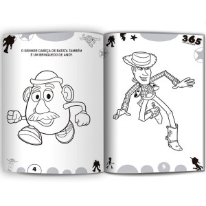 Livro Infantil Colorir Disney Pixar 365 Desenhos P/co-087707-40478