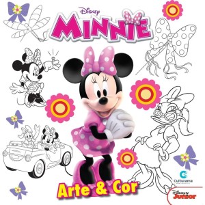 Livro Infantil Colorir Minnie Arte E Cor 27x27 36pgs