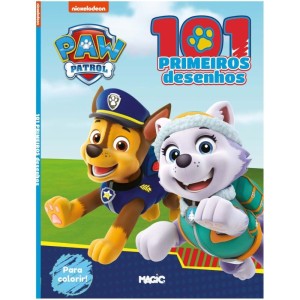Livro Infantil Colorir Patrulha Canina 101 Desenhos-092278-37258