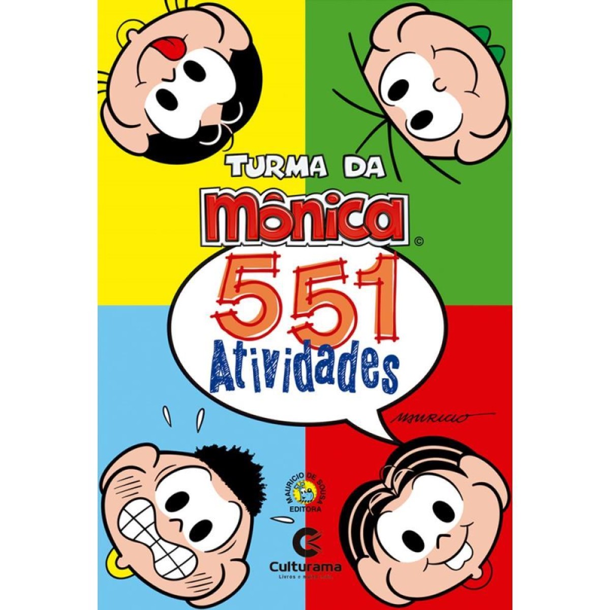Livro Infantil Colorir Turma Da Monica 551 Atividades-079607-36609