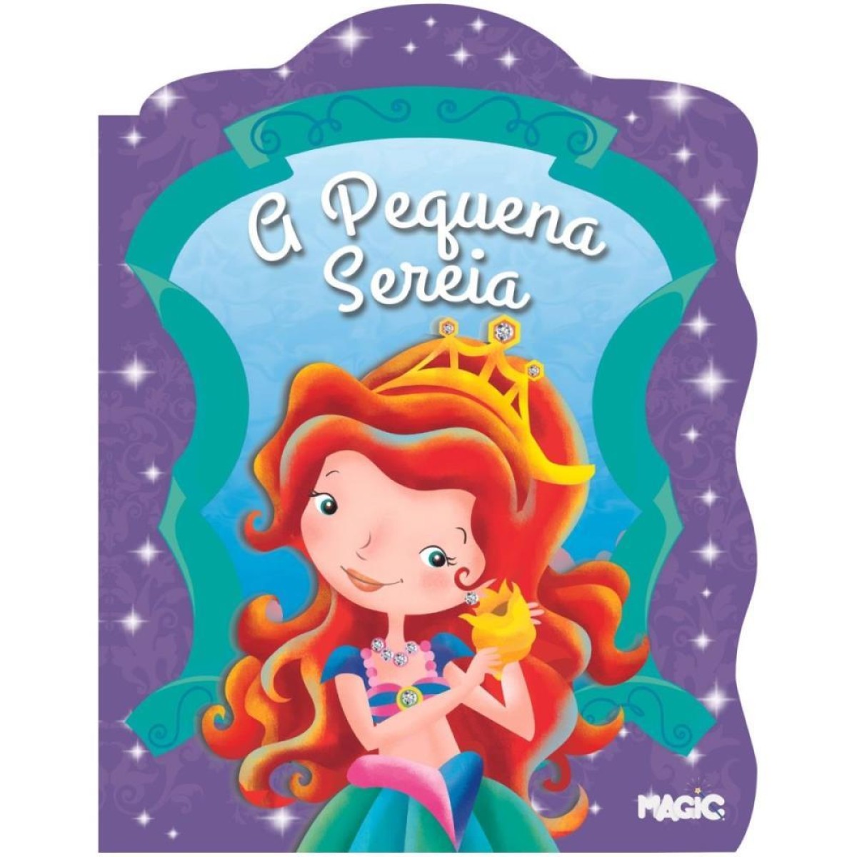 Livro Infantil Ilustrado A Pequena Sereia 16p 28x21cm | Auge App ...