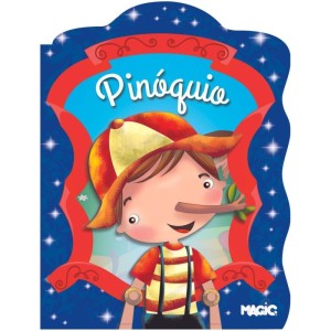 Livro Infantil Ilustrado Contos Pinoquio Recortado 16pg-092272-67089