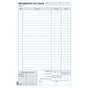 Livro Movimento Caixa Oficio 100 Folhas-017207-37578