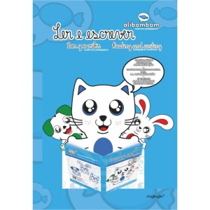 Livro Pedagogico Caligrafia Alibombom Azul S/pauta 60fls-107716-12841