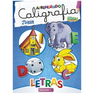 Livro Pedagogico Caligrafia N.1 Letras 24pag. 20x27cm.-030839-24395