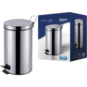 Lixeira Agata Inox C/pedal 5lts.-070670-12221