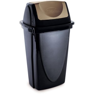 Lixeira Ecoblack 14l Preta Basculante-088395-68638