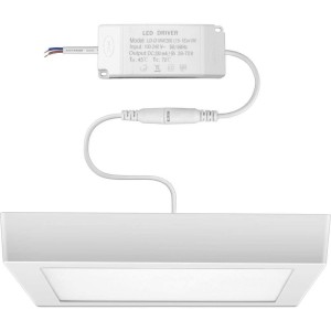 Luminaria Led Quadrada 18w Sobrepor 6500k-064152-30907