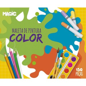 Maleta Para Pintura Color 150 Pecas 34x26,5cm-103221-36195