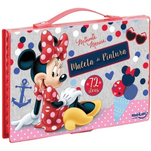 Maleta Para Pintura Minnie Completa Plast. 72itens-052078-56781