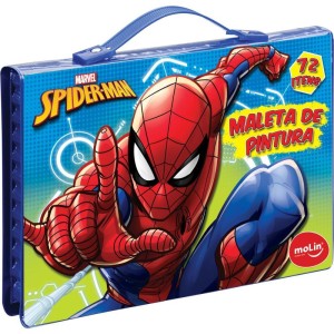 Maleta Para Pintura Spider-man Plast 72 Itens Sor-086709-76966