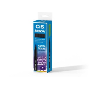 Marcador Artistico Cis Brush N.01 Preta-083219-68132