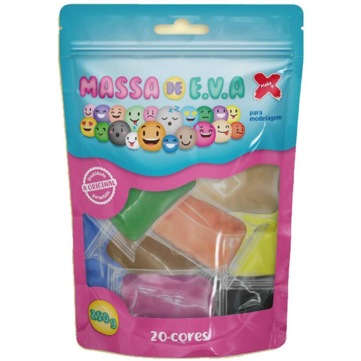 Massa De Eva 20 Cores Sortidas Total 250g-076419-62742