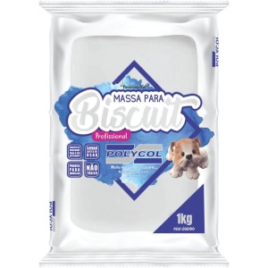 Massa De Porcelana Fria Biscuit 1kg Branca-093544-74211