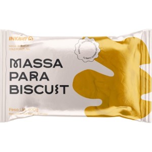 Massa De Porcelana Fria Biscuit 400g Amarelo Ouro-106317-43281