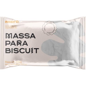 Massa De Porcelana Fria Biscuit 400g Branco-106319-38585