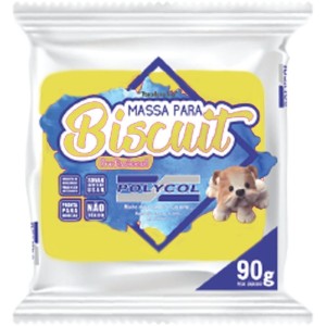 Massa De Porcelana Fria Biscuit 90g Amarelo-093557-31043