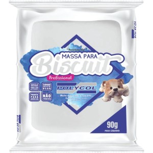 Massa De Porcelana Fria Biscuit 90g Branca-093549-78365