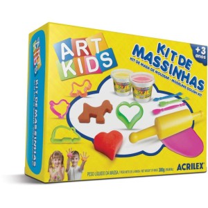 Massa Para Modelar Criativa Art Kids 3 300g.c/moldes-057338-27323