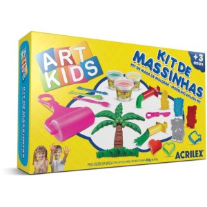 Massa Para Modelar Criativa Art Kids 5 450g C/15 Acessorio-057344-55867