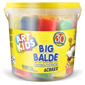 Massa Para Modelar Criativa Art Kids Big Balde 30 Un 1,5kg-070890-48884