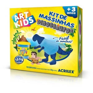 Massa Para Modelar Criativa Art Kids Dinossauro 2 Azul-072705-57959