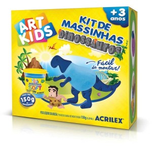 Massa Para Modelar Criativa Art Kids Dinossauro 2 Azul-072705-87448