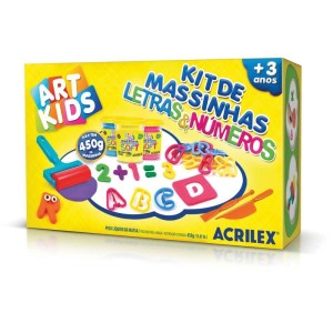 Massa Para Modelar Criativa Art Kids Letras E Numeros 450g-072700-17068