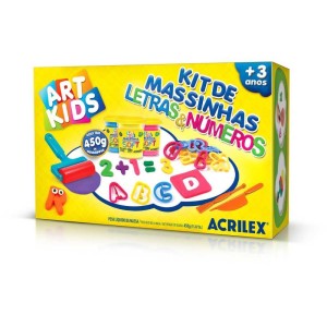 Massa Para Modelar Criativa Art Kids Letras E Numeros 450g-072700-28258