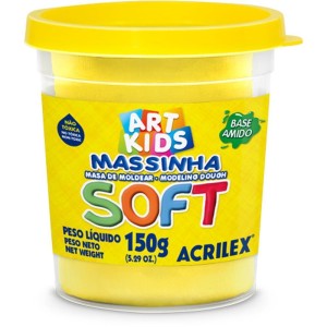 Massa Para Modelar Soft 150g.am.limao Bs.amido-003069-35042