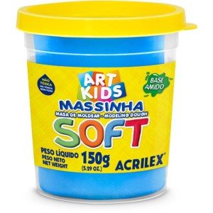 Massa Para Modelar Soft 150g.azul Bs.amido-003073-32878