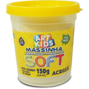 Massa Para Modelar Soft 150g.branco Neve Bs Amido-073067-12762