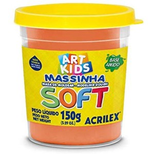 Massa Para Modelar Soft 150g.laranja Bs.amido-003072-26855