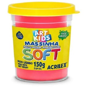 Massa Para Modelar Soft 150g.vermelho Bs.amido-003066-14393