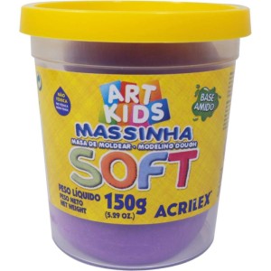 Massa Para Modelar Soft 150g.violeta Bs Amido-073068-44837