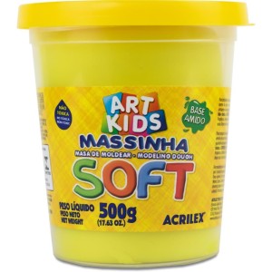 Massa Para Modelar Soft 500g.am.limao Bs.amido-003065-35892