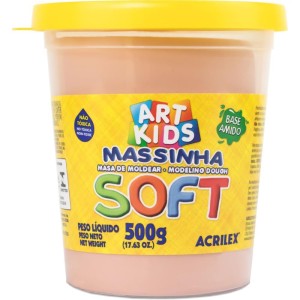 Massa Para Modelar Soft 500g.amar.pessego Bs Amid-073076-17282