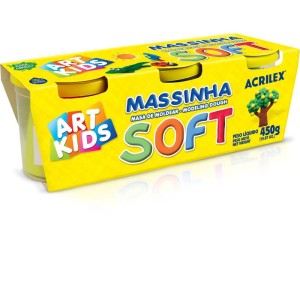 Massa Para Modelar Soft C/03 Cores 150g.-084175-70159