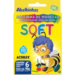 Massa Para Modelar Soft C/06 Cor.foscas Bs.amido-003060-55119