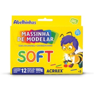 Massa Para Modelar Soft C/12 Cor.foscas Bs.amido-003077-51353