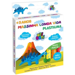 Massa Para Modelar Utiguti 90g 6cores Longa Vida-105041-87101