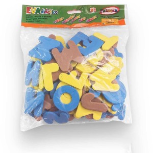 Material Didatico Eva Abc+vogais Gd 5mm 5cm. 93pcs-082229-53317