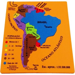 Material Didatico Eva Mapa Da America Do Sul 19pcs-066425-28920